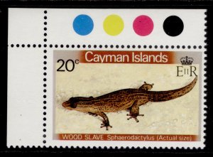 CAYMAN ISLANDS QEII SG530w, 1981 20c, NH MINT. WMK CROWN TO LEFT