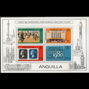 ANGUILLA 1979 - Scott# 374b S/S London Exhib. NH