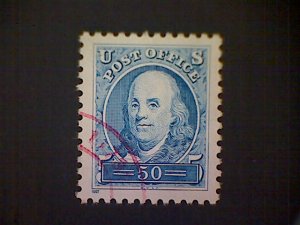 United States, Scott #3139a, used(o), 1997, Benjamin Franklin, 50¢, light blue