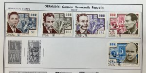 Germany - Large LOT on old album pages (Includes GDR/DDR)