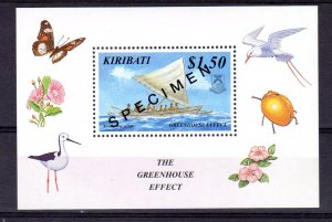 Kiribati 1998 The Greenhouse Effect MS O/Printed SPECIMEN