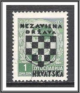 Croatia #11 King Peter II Overprinted Used