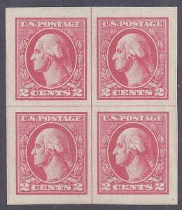 Scott #534 Center line Block of 4 Mint LH OG VF