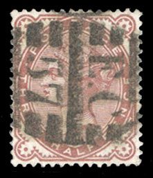 British Commonwealth - Great Britain #80 Cat$50, 1880 1 1/2p red brown, used