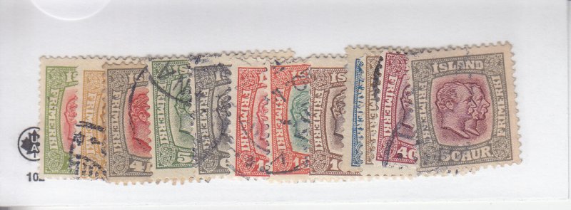 Iceland: Sc #71-82, Used, Short Set (S18453)