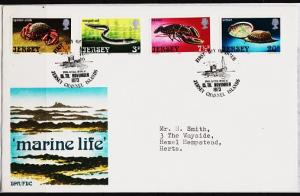 Jersey. 1973 FDC. Marine Wildlife. Fine Used