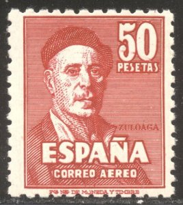SPAIN #C124 MInt NH - 1947 50p Zuloaga