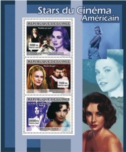 Guinea 2007 MNH - CINEMA: American Stars Females. YT 3053-3055, Mi 4947-4949