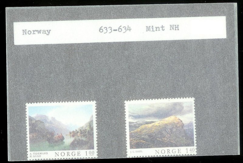 NORWAY Sc#633-634 MINT NEVER HINGED Complete Set