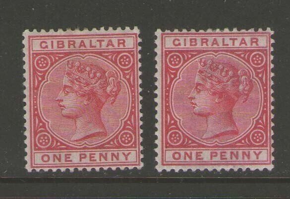 Gibraltar 1886 QV Sc 10-11 MH