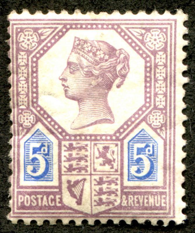 Great Britain 118 Mint LH scarce die I square dot to right of d, Victoria