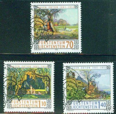 LIECHTENSTEIN Scott 1089-91  CV $5.10 Used CTO 1996 set