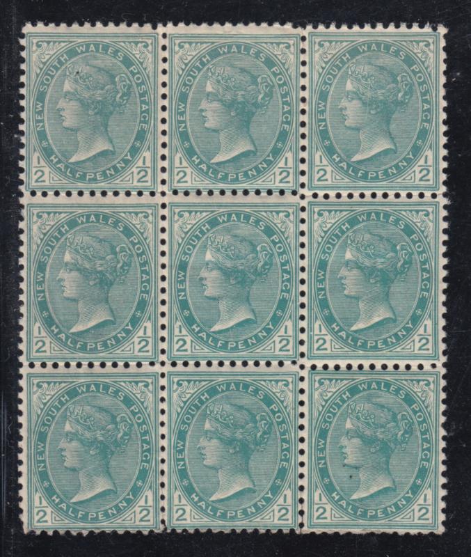 New South Wales   #102   bl of 9    mnh   cat $31.50