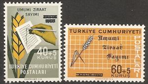 TURKEY B 93-94 MNH 1963 Agricultural Census