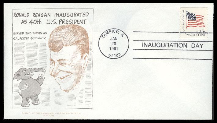 Ronald Reagan 1981 Graebner Inauguration Cover