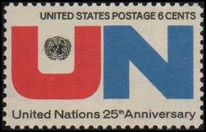United States 1419 - Mint-NH - 6c United Nations (1970)