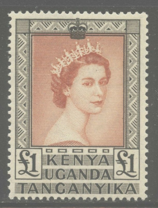 Kenya, Uganda 1954 Elizabeth Definitive set Sc# 103-17 NH