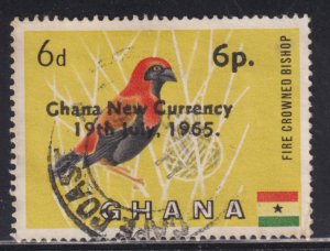 Ghana 220 Black-Winged Red Bishop O/P 1965