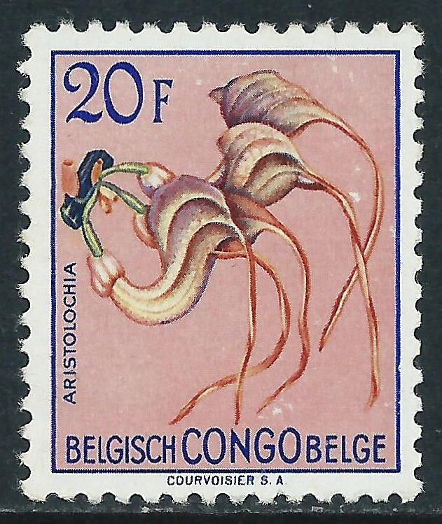 Belgian Congo, Sc #282, 20fr MH