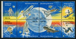 1919a 18c Space Achievement, MNH blk/8