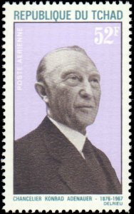 Chad #C42, Complete Set, 1968, Never Hinged