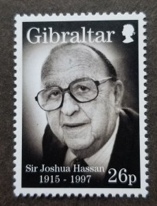 *FREE SHIP Gibraltar Sir Joshua Hassan 1997 (stamp) MNH