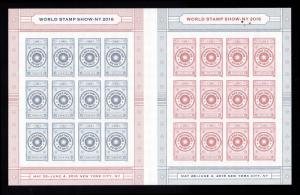 # 5062-5063 World Stamp Show NY Forever Sheet 2016MNH