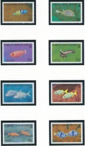 Turks and Caicos 1055-62 MNH 1993 Fish (ak5501)