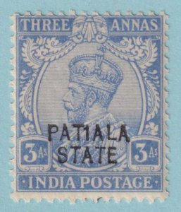 INDIA - PATIALA STATE 55 - VARIETY 1 FOR i UNPRICED MINT HINGED OG * AQP
