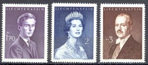 Liechtenstein Sc# 356A-358 MNH 1960-1964 Royalty