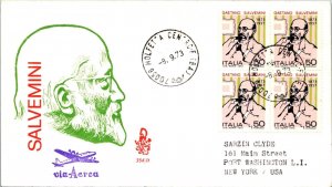 Italy 1973 FDC - Salvemini / Airmail - Molfetta - J8656