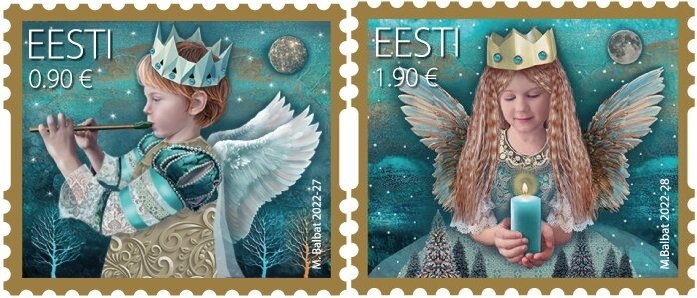 Estonia 2022 MNH Stamps Scott 990-991 Christmas Children Music