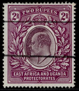 EAST AFRICA and UGANDA EDVII SG10, 2r dull & bright purple, USED.