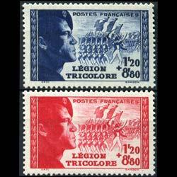 FRANCE 1942 - Scott# B147-8 Tricolor Legion Set of 2 LH