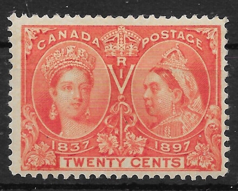 CANADA SG133 1897 JUBILEE 20c VERMILION MTD MINT