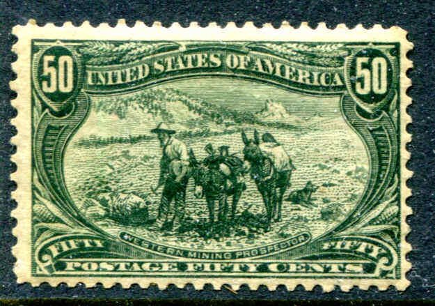 US Scott #291 50¢ Trans Mississippi 1898 Issue Mint NH Stamp Cat $1750