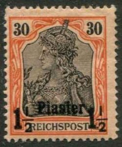 German Offices Turkey SC# 17 1-1/2Piaster on 30pf o/p on Germany MH