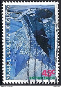 AUSTRALIAN ANTARCTIC TERRITORY (AAT) 1996 QEII 45c, Multicoloured, Paintings ...