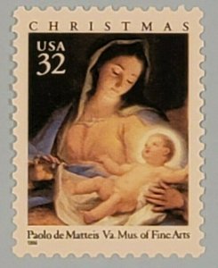 Scott #3107 Christmas Madonna & Child 32c - 1996 Mint NH Single