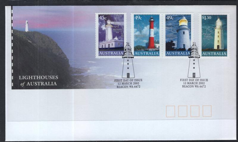 Australia 2047-2050 Lighthouses U/A FDC