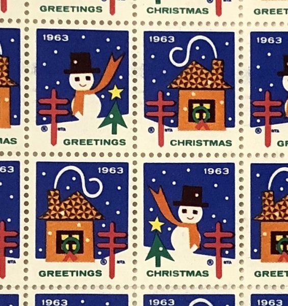 Christmas Seals from 1963 - Full MNH sheet of 100