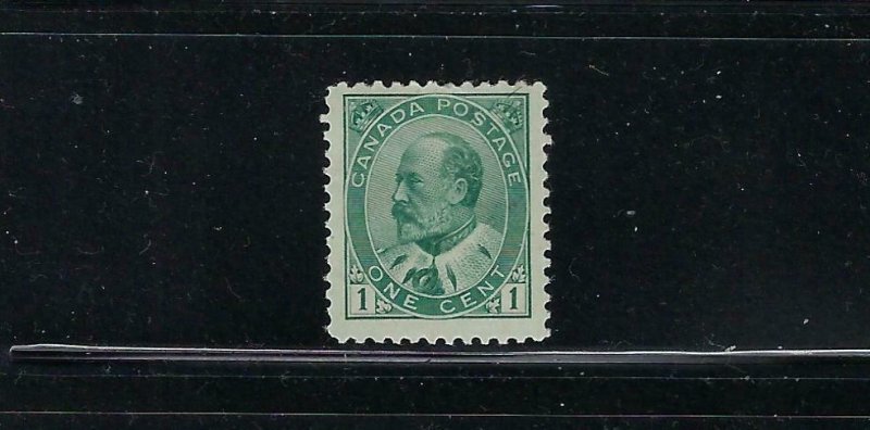 CANADA SCOTT #89 1903-08 EDWARD VII- 1C (GREEN)  - MINT NEVER  HINGED