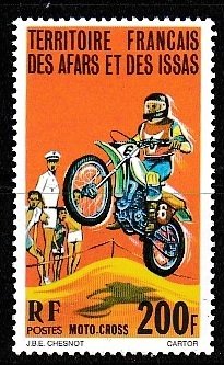 Afars & Issas 1977 Scott 432 Motoocross Race MNH