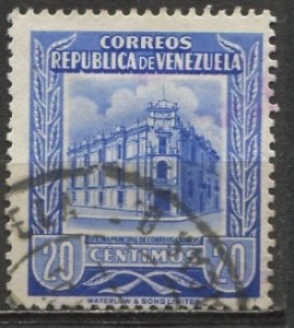 Venezuela 1955; Sc. # 664; Used Single Stamp