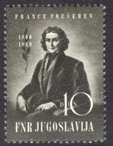 Yugoslavia   #258 1949  MNH Franc Preseren  10d.