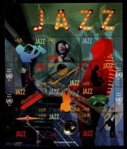 UN Vienna Sc 542 2014 Jazz Year stamp sheet mint NH