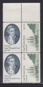 US 1732-3 Block of 4, MNH Captain Cook
