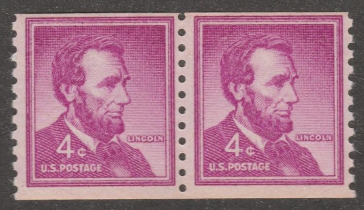 USA stamp, mint, Scott# 1058, coil pair of two stamps,  #MX03