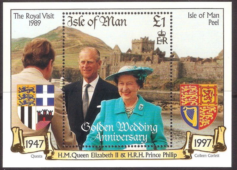 Isle of Man 1997,Royals QEII MNH S/Sheet   # 762