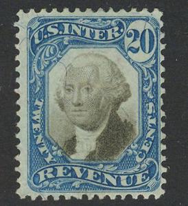 US R111 -- 1871 20-cent Second Issue Revenue, Uncanceled (?)